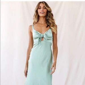 Satin Midi Dress